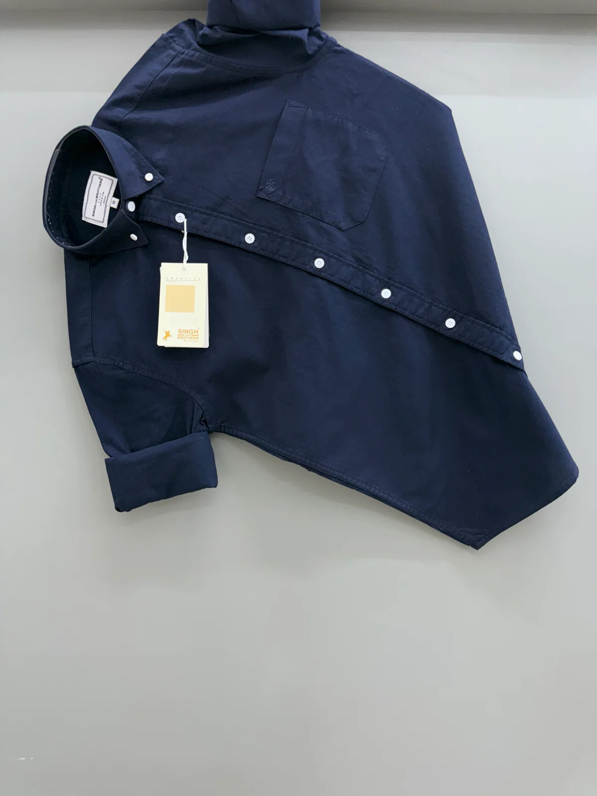 Full Sleeve Shirt Oxford Cotton Navy Blue