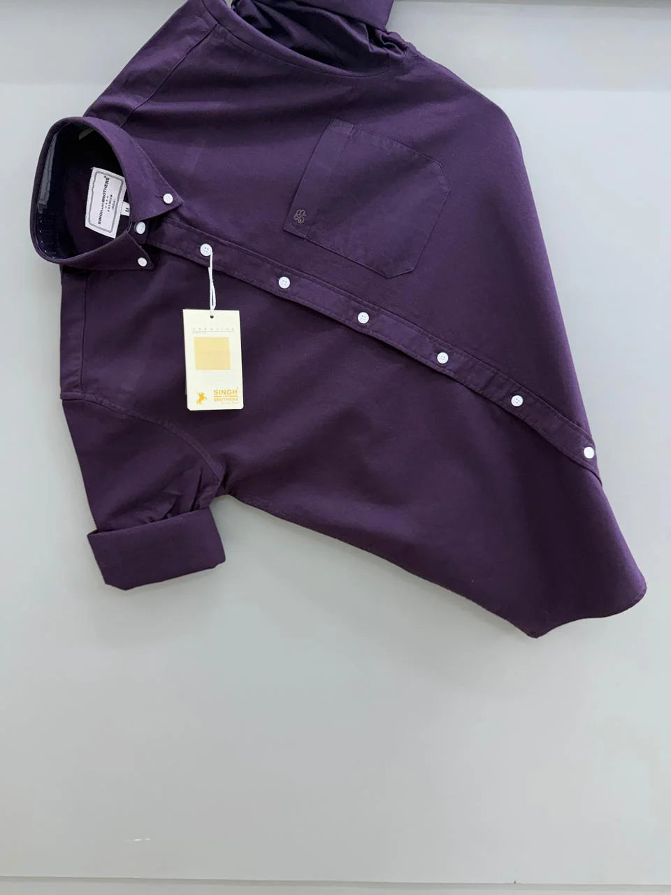 Full Sleeve Shirt Oxford Cotton Purple