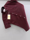 Full Sleeve Shirt Oxford Cotton Maroon