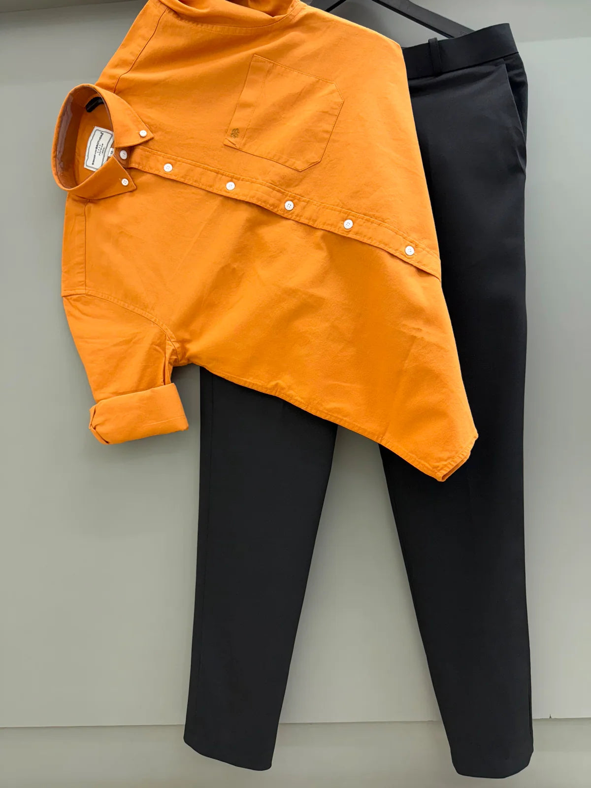 Cotton oxford shirt with formal pant