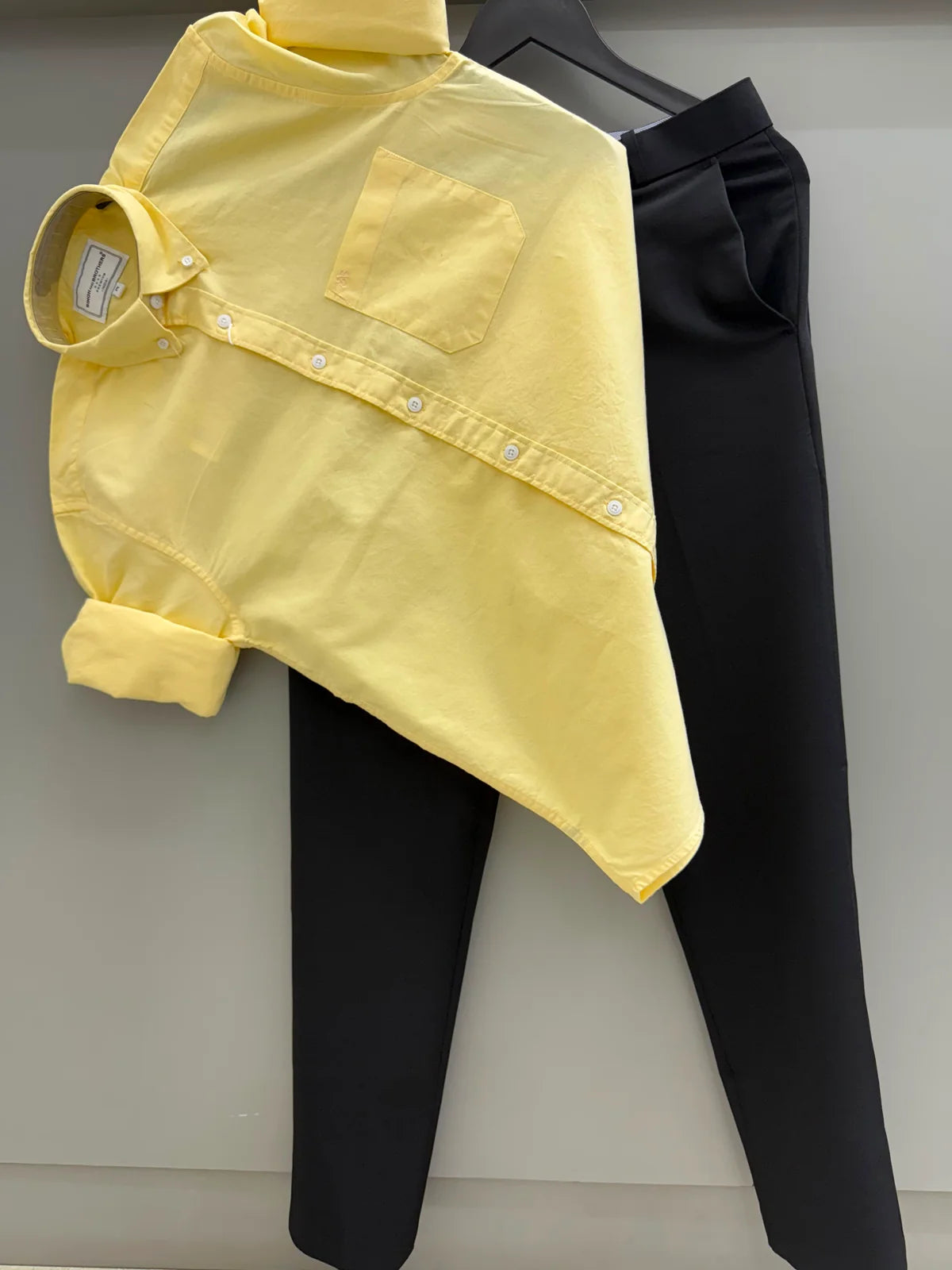 Cotton oxford shirt with formal pant