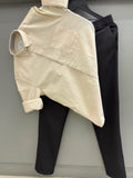 Cotton oxford shirt with formal pant
